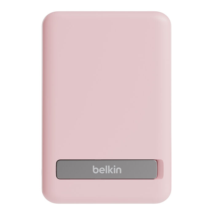 Magnetic Wireless Power Bank 5K + Stand, Blush Pink, hi-res