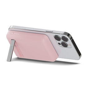 Magnetic Wireless Power Bank 5K + Stand, Blush Pink, hi-res