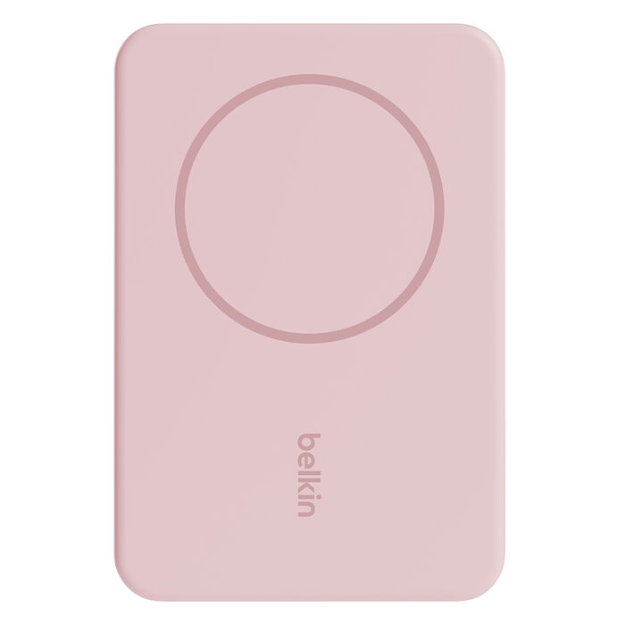 Magnetic Wireless Power Bank 5K + Stand, Blush Pink, hi-res