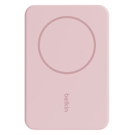 Magnetic Wireless Power Bank 5K + Stand, Blush Pink, hi-res