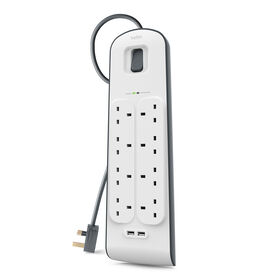 2.4 Amp USB Charging 8-outlet Surge Protection Strip