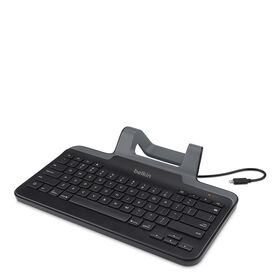 Wired Tablet Keyboard w/ Stand for iPad (Lightning Connector)