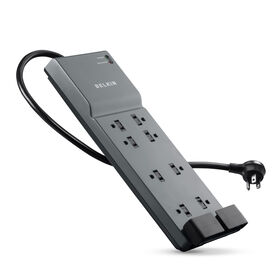 8-Outlet Home/Office Surge Protector with telephone protection, 6 ft. Cord