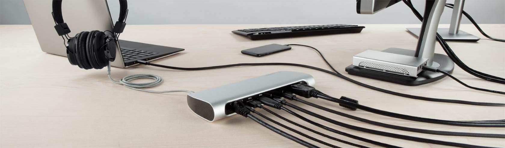 Belkin Thunderbolt 3 Express Dock HD streamlines workspace by connecting up to 8 separate devices