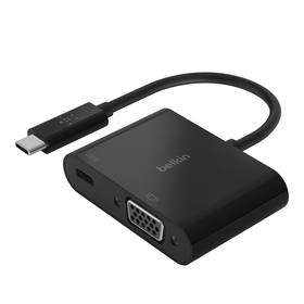 Adaptador USB-C a VGA + carga