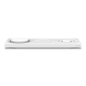 Cargador inalámbrico 3 en 1 de 15 W con tecnología MagSafe oficial, Blanco, hi-res