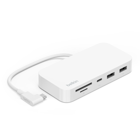 Hub USB-C® multipuerto 6 en 1 con soporte de montaje