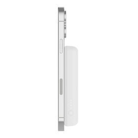 Magnetic Wireless Power Bank 5K + Stand, White, hi-res