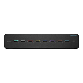 Universal 2nd Gen Secure KVM Switch, 8-Port Dual Head w/ CAC