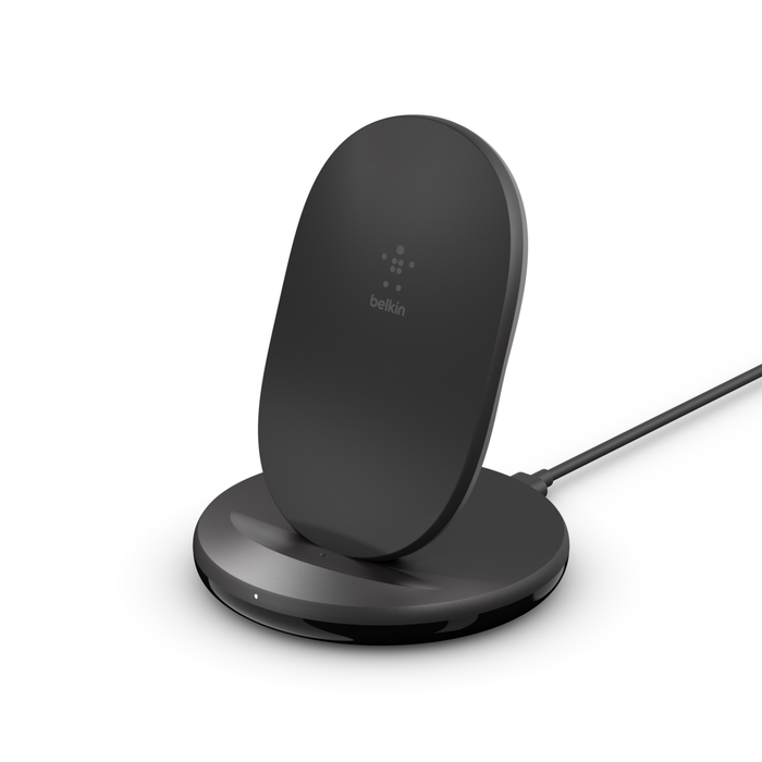 Supporto di ricarica wireless da 15 W + alimentatore da 24 W con Quick Charge™ 3.0, Nero, hi-res