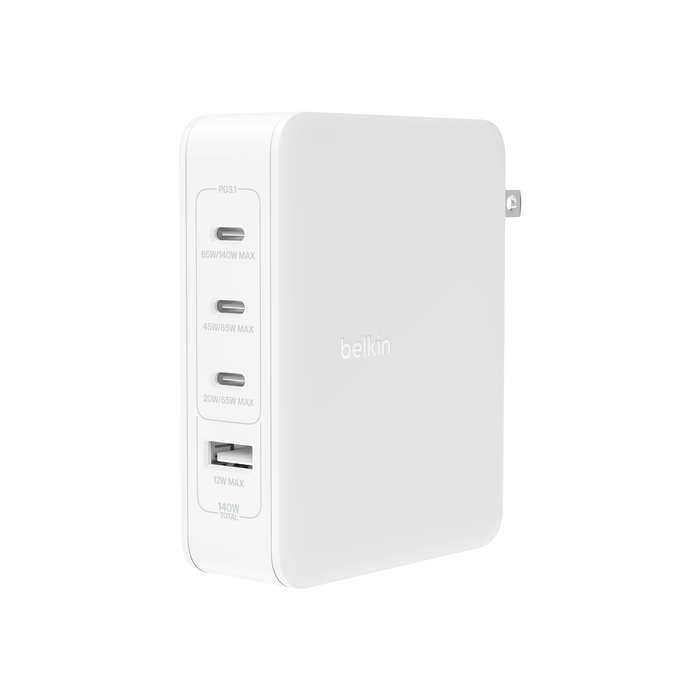 140W 4-Port GaN Wall Charger, , hi-res