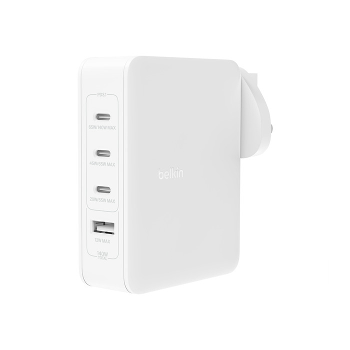 140W 4-Port GaN Wall Charger, , hi-res