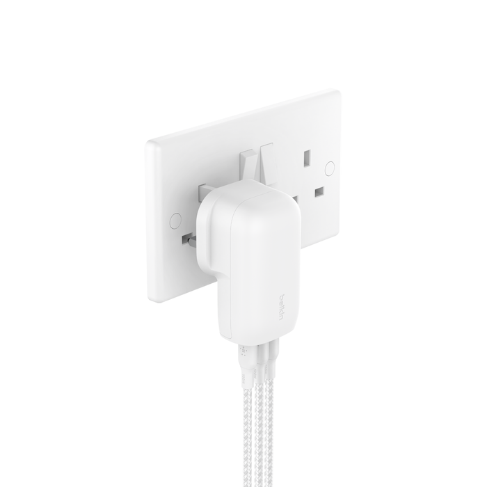 3 Port USB-C® Wall Charger with PPS 67W, , hi-res