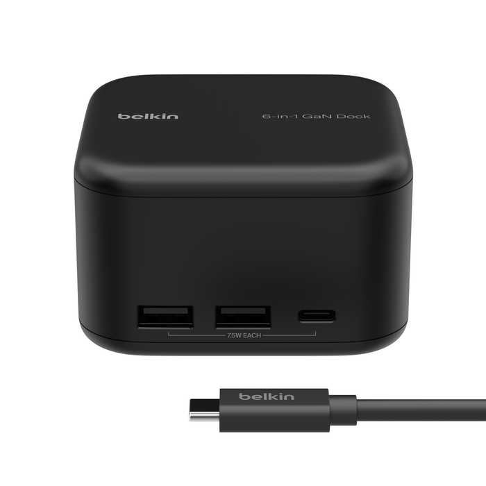 USB-C 6-in-1 Core GaN Dock 130W, , hi-res